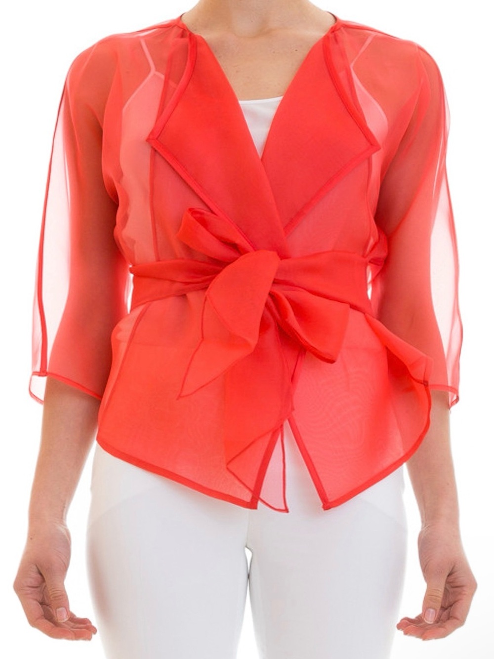 ARMANI COLLEZIONI Organdy silk elegant jacket sz10